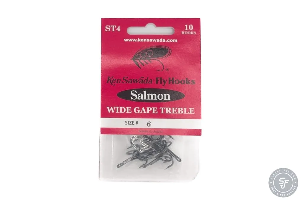 Ken Sawada ST4 Wide Gape Treble tube hook