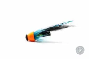 haugur tube fly with orange conehead