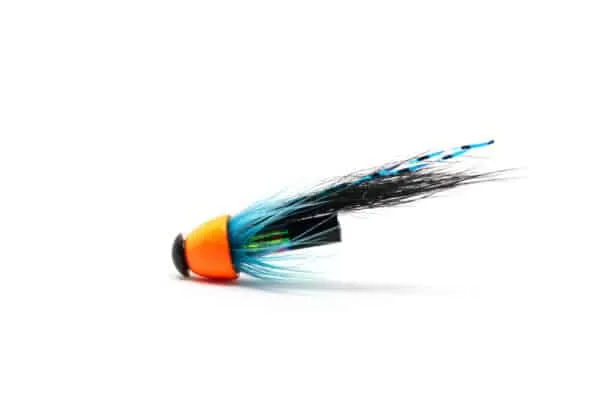 haugur tube fly with orange conehead
