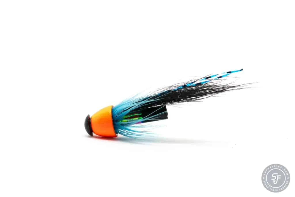 haugur tube fly with orange conehead