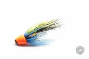 silver sheep micro tube fly with red conehead