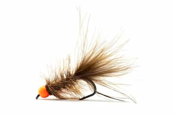 Hothead Woolly bugger fly in Brown