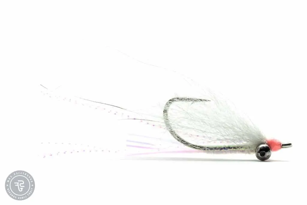 gotcha fly with white and silver colors