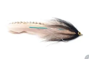 GT Hollow deceiver fly in Black and Tan