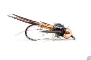 A copper John nymph fly