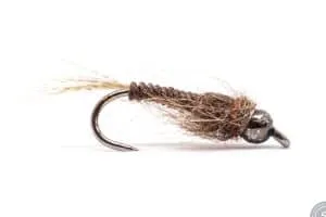 A mayfly nymph fly